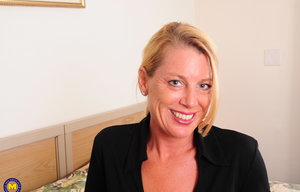 18 year old beauty Agnes takes great care in flaunting perky tits in the nude